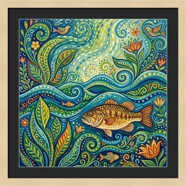 Bass In Vibrant Waters