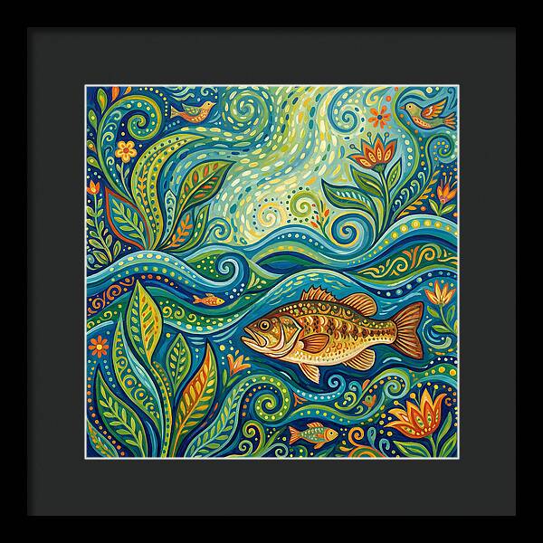 Bass In Vibrant Waters