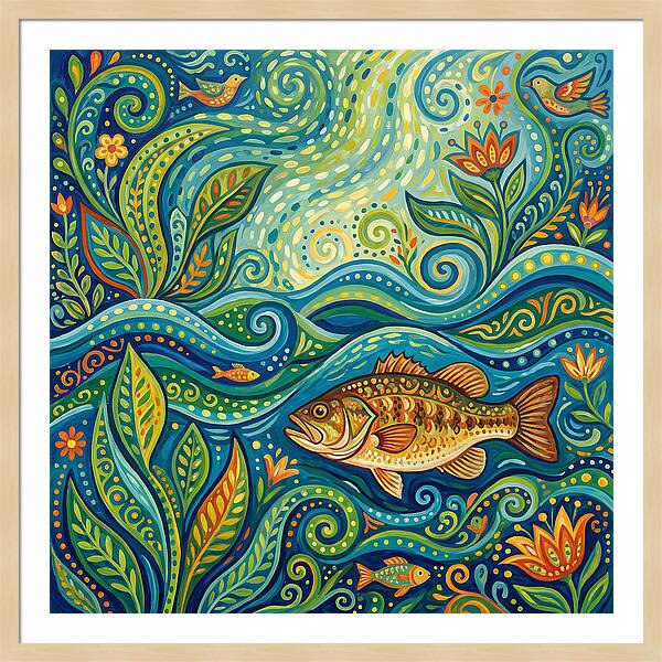 Bass In Vibrant Waters