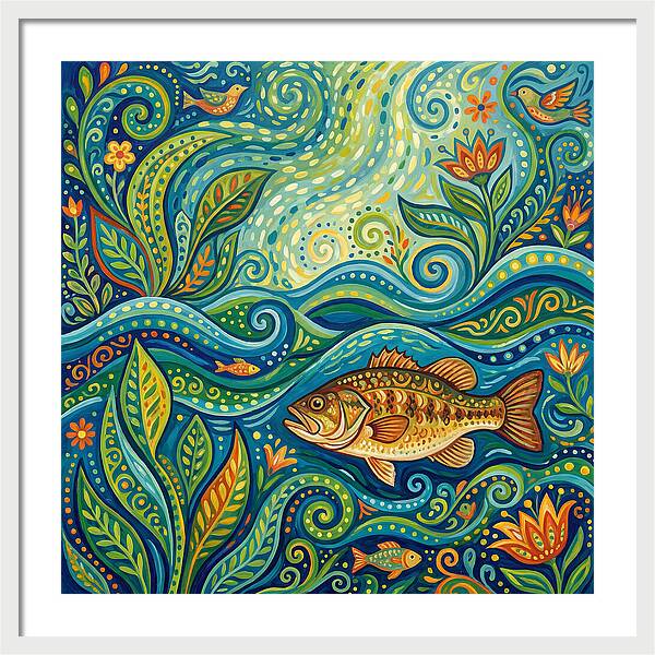 Bass In Vibrant Waters