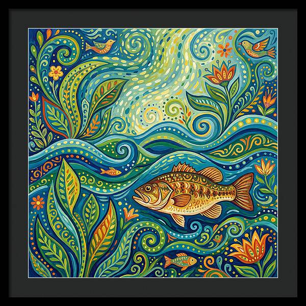 Bass In Vibrant Waters