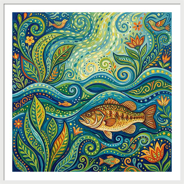 Bass In Vibrant Waters