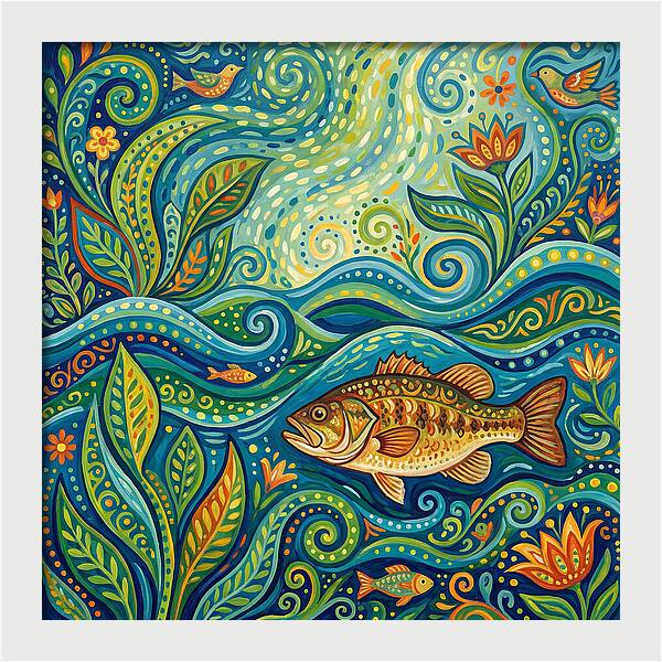 Bass In Vibrant Waters