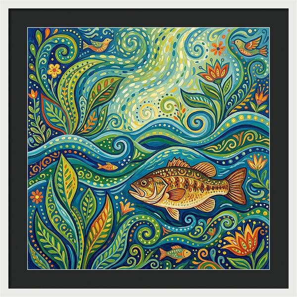 Bass In Vibrant Waters