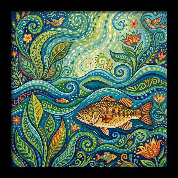 Bass In Vibrant Waters