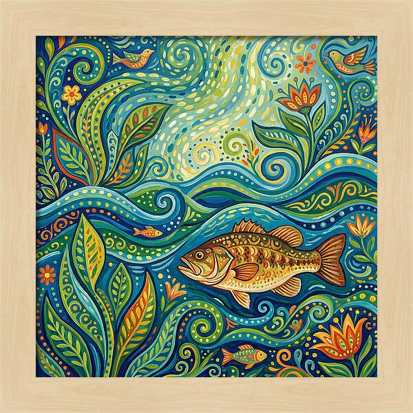 Bass In Vibrant Waters