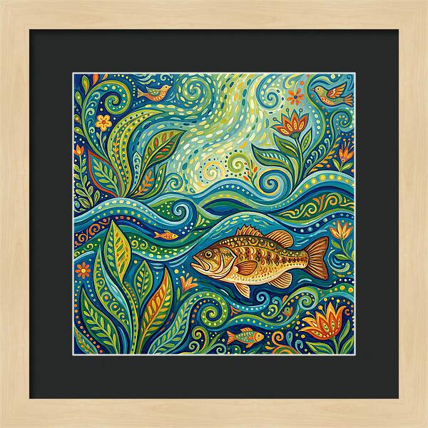 Bass In Vibrant Waters