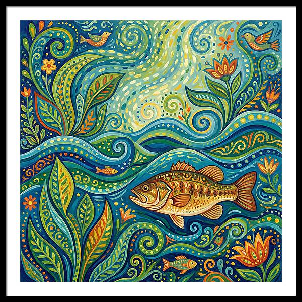 Bass In Vibrant Waters