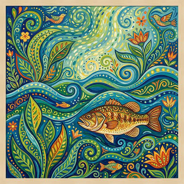 Bass In Vibrant Waters