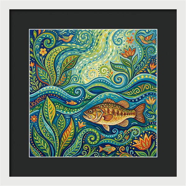 Bass In Vibrant Waters