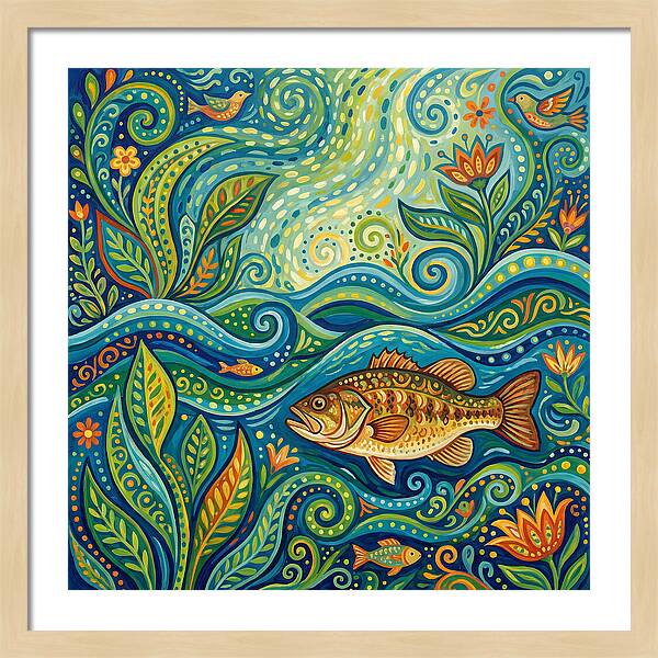 Bass In Vibrant Waters