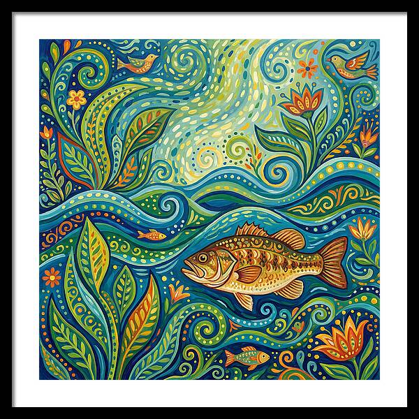 Bass In Vibrant Waters