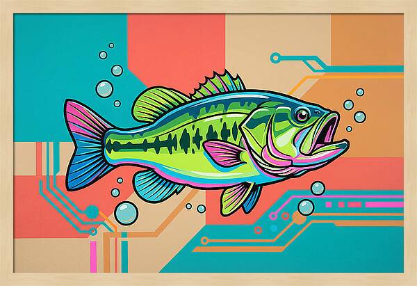 Bass Pop Art Style