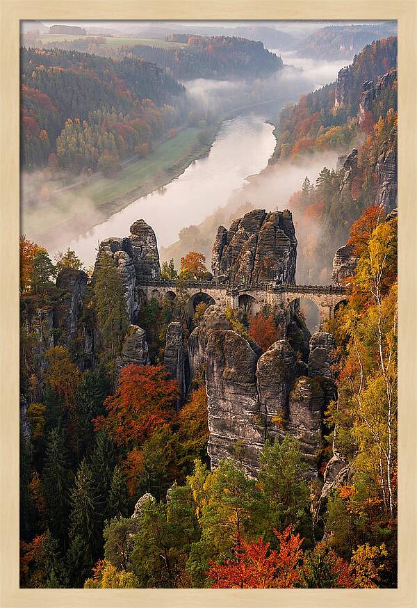 Bastei Rock Formation Serenity