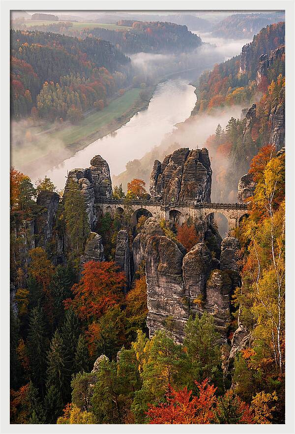 Bastei Rock Formation Serenity