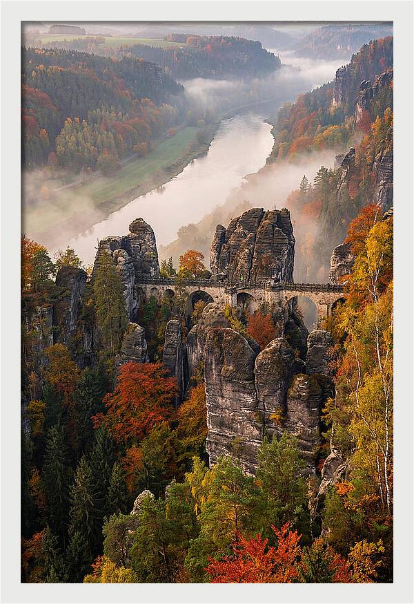 Bastei Rock Formation Serenity