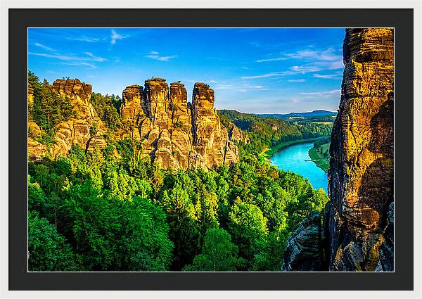 Bastei Rock Formation Tranquility