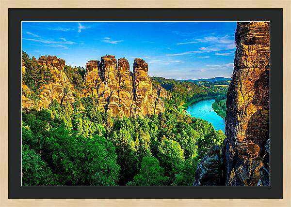 Bastei Rock Formation Tranquility