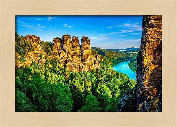 Bastei Rock Formation Tranquility