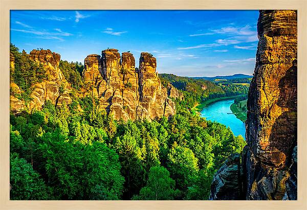 Bastei Rock Formation Tranquility