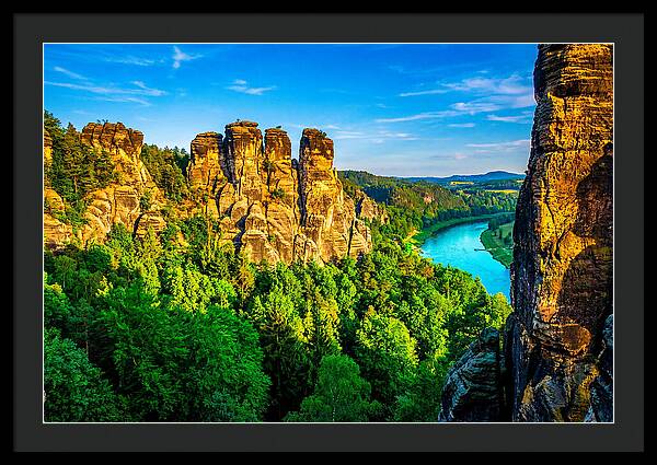 Bastei Rock Formation Tranquility
