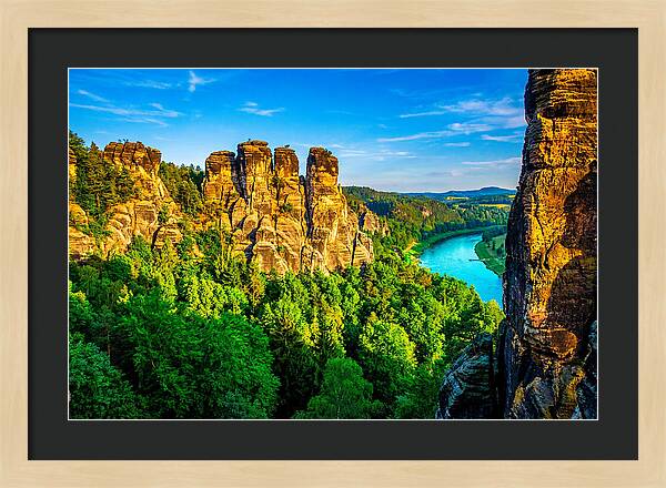 Bastei Rock Formation Tranquility