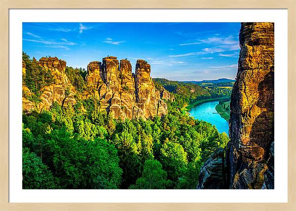 Bastei Rock Formation Tranquility