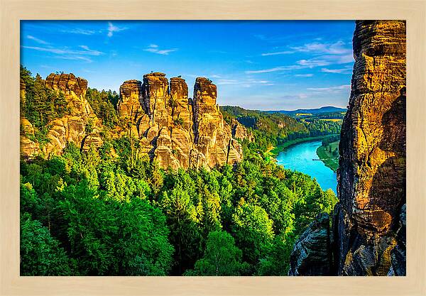 Bastei Rock Formation Tranquility
