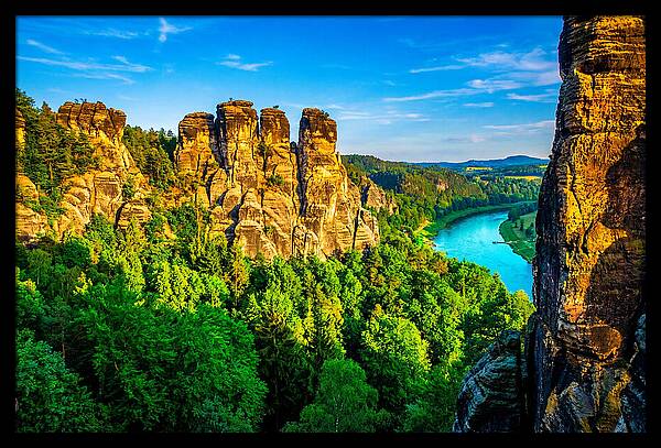 Bastei Rock Formation Tranquility