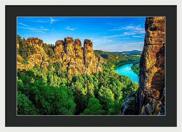 Bastei Rock Formation Tranquility