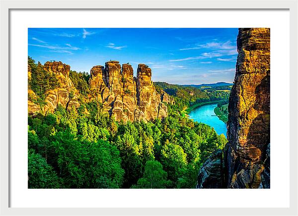 Bastei Rock Formation Tranquility