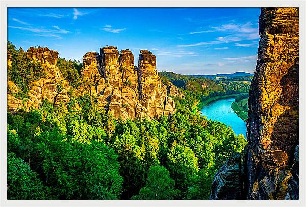 Bastei Rock Formation Tranquility