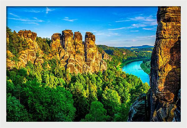Bastei Rock Formation Tranquility