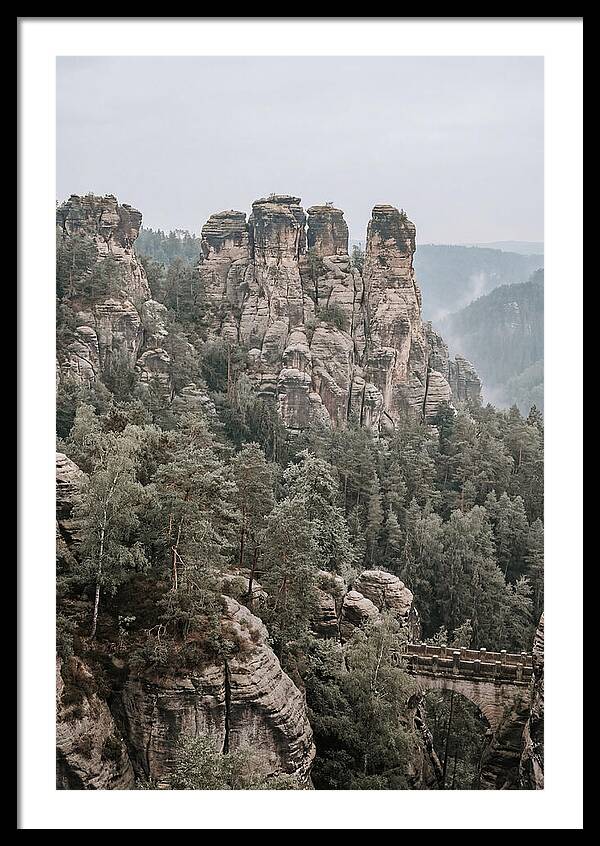 Bastei Rocks Under Tranquil Skies