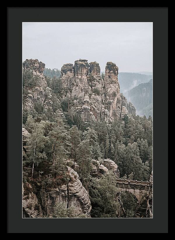 Bastei Rocks Under Tranquil Skies