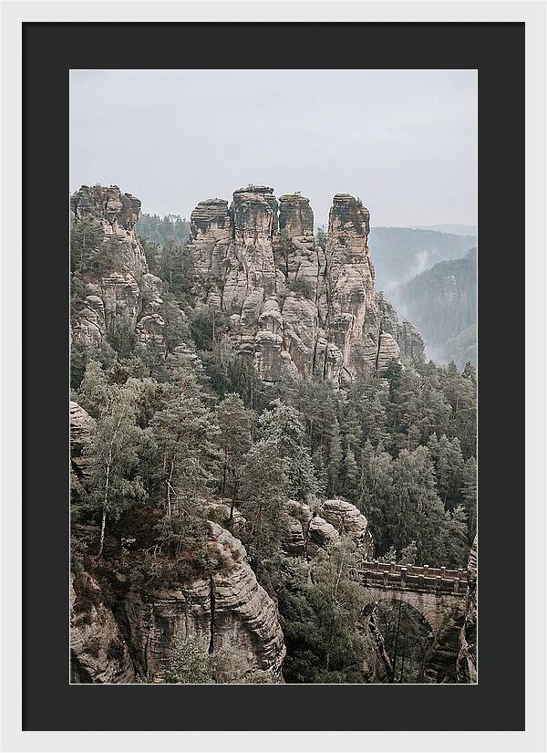 Bastei Rocks Under Tranquil Skies