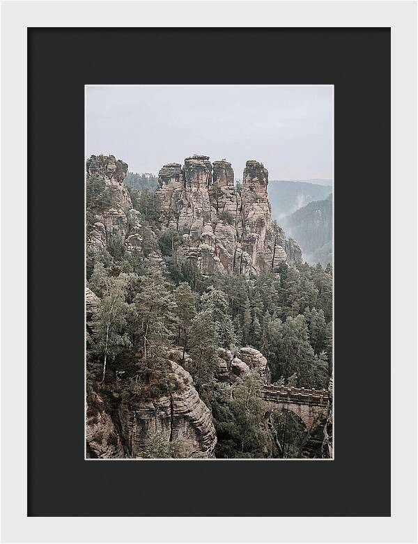 Bastei Rocks Under Tranquil Skies