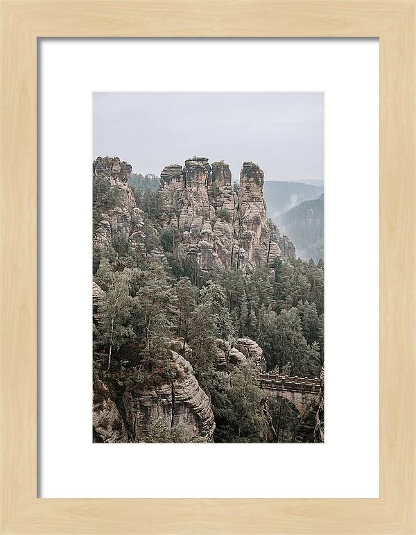 Bastei Rocks Under Tranquil Skies