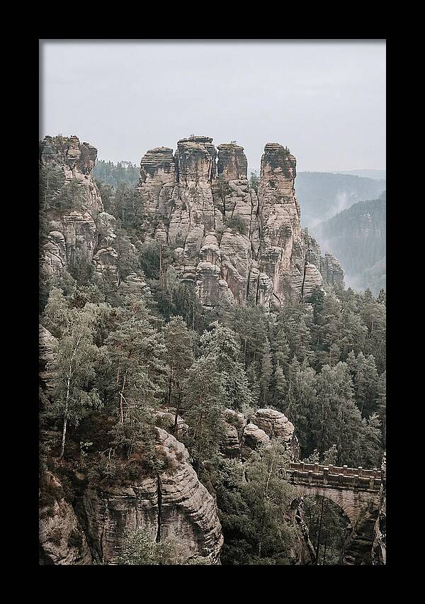 Bastei Rocks Under Tranquil Skies