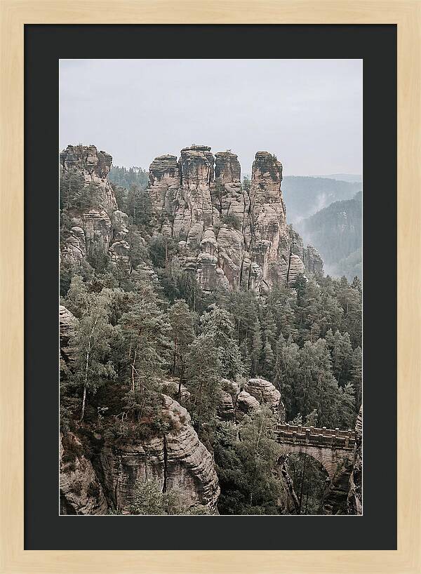 Bastei Rocks Under Tranquil Skies