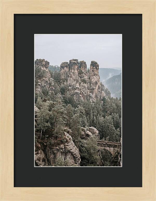 Bastei Rocks Under Tranquil Skies