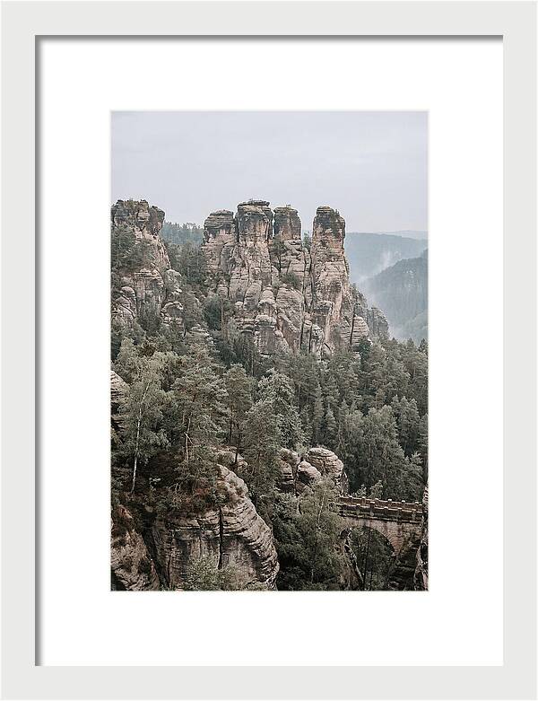 Bastei Rocks Under Tranquil Skies