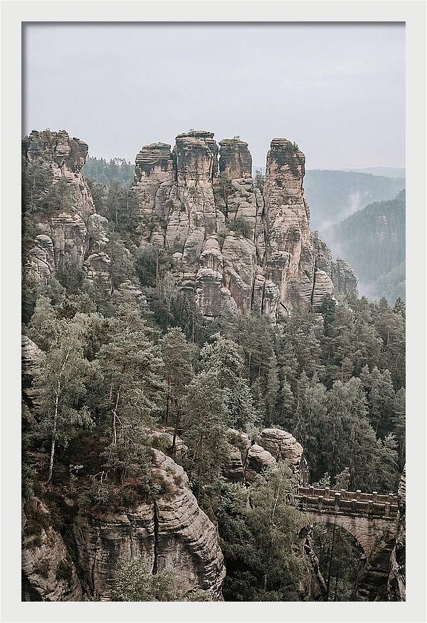 Bastei Rocks Under Tranquil Skies