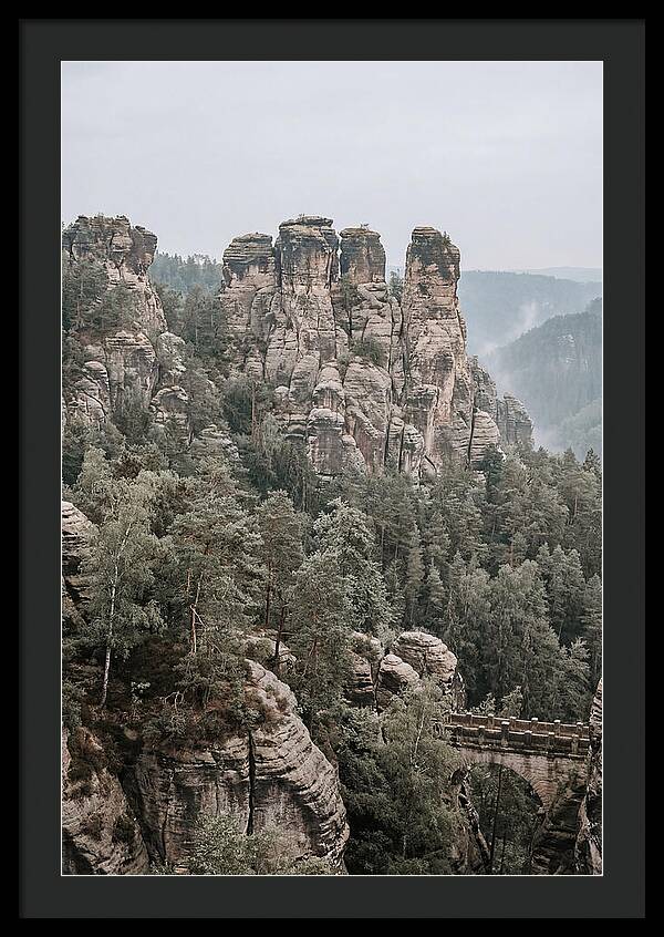 Bastei Rocks Under Tranquil Skies