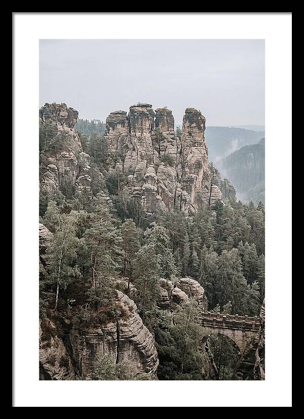 Bastei Rocks Under Tranquil Skies