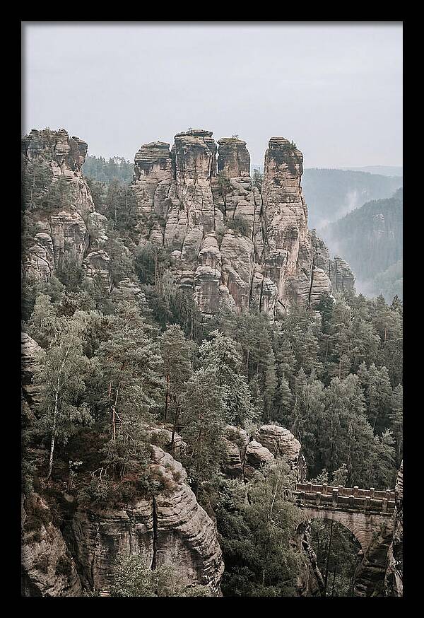 Bastei Rocks Under Tranquil Skies