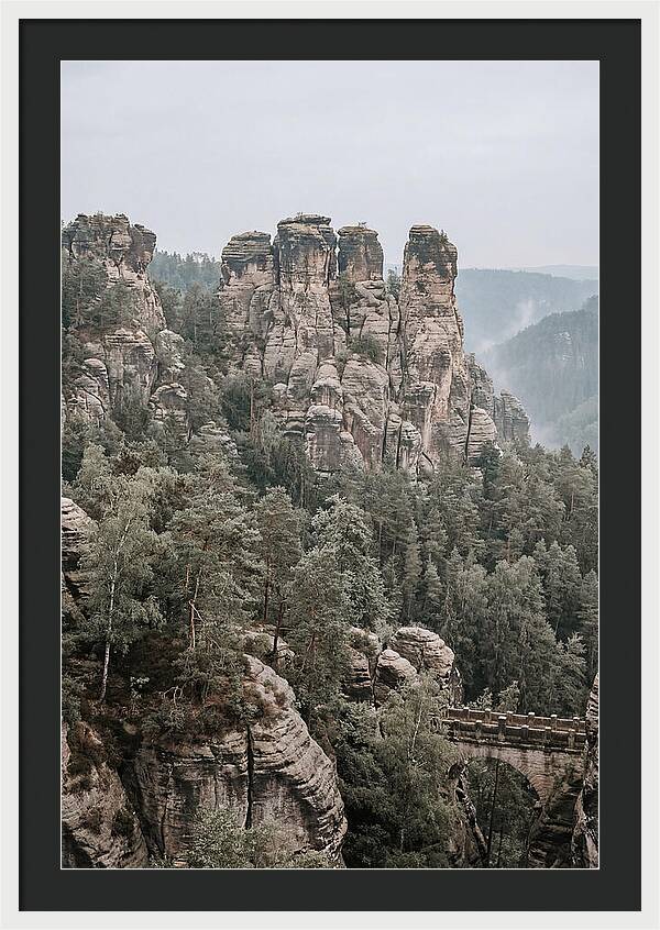 Bastei Rocks Under Tranquil Skies