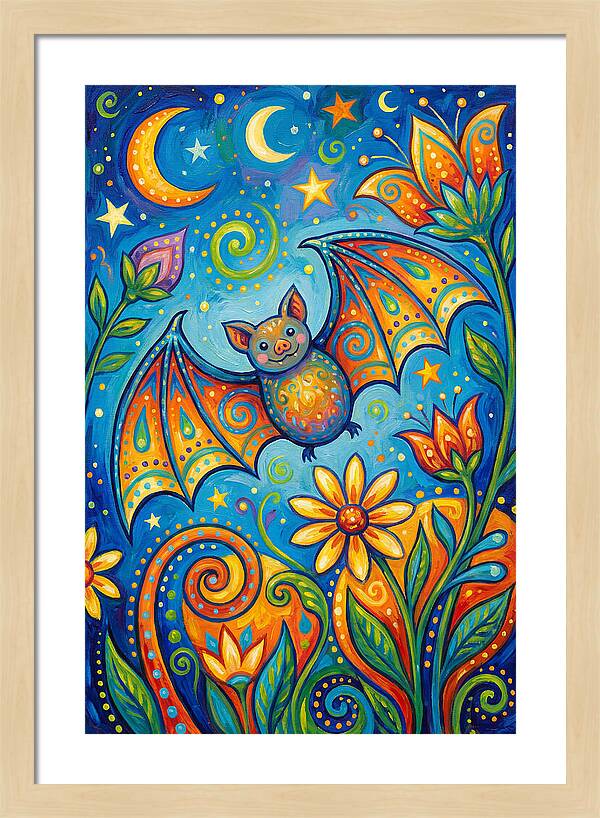 Bat Folk In A Whimsical Garden