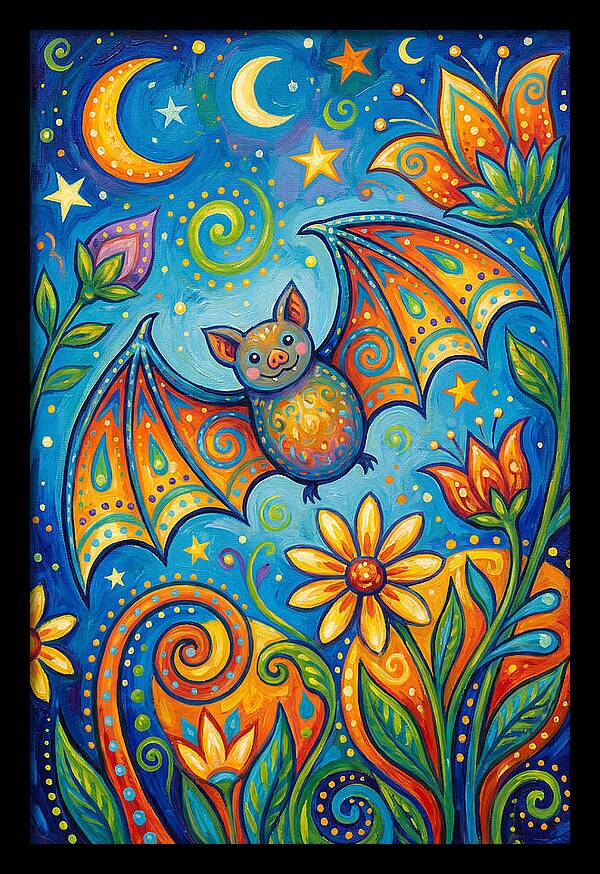 Bat Folk In A Whimsical Garden