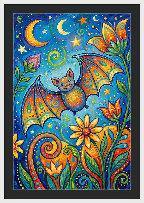 Bat Folk In A Whimsical Garden